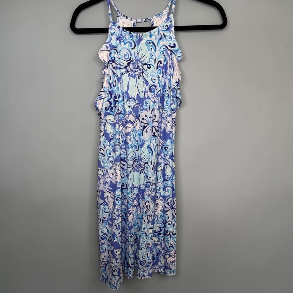 Lilly Pulitzer Billie Dress Saltwater Blue Suns Out Funs Out Size Medium